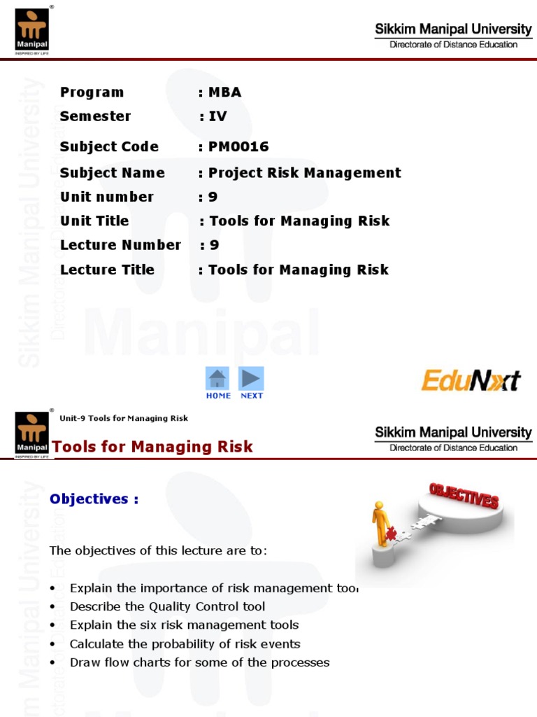 Tools For Managing Risk | PDF | Risk Management | Risk