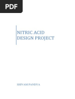 Nitric Acid Design Project: Shivam Pandya