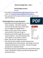 helpful hints for google docs  part 1