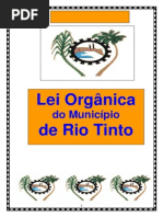 Lei Organica Municipio de Rio Tinto