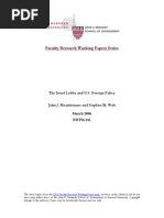 Download Mearsheimer  Walt - The Israel Lobby and US Foreign Policy 2007 by mosdef SN2019273 doc pdf