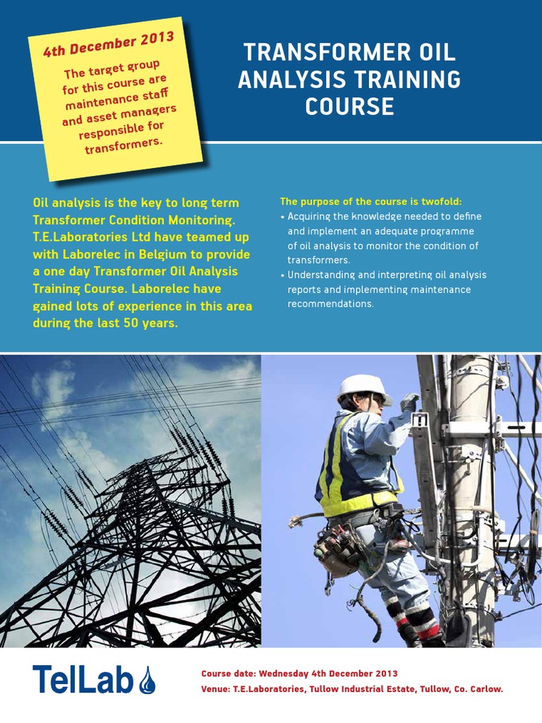 Transformer Oil Analysis Training Course | PDF | Transformer | Laboratories
