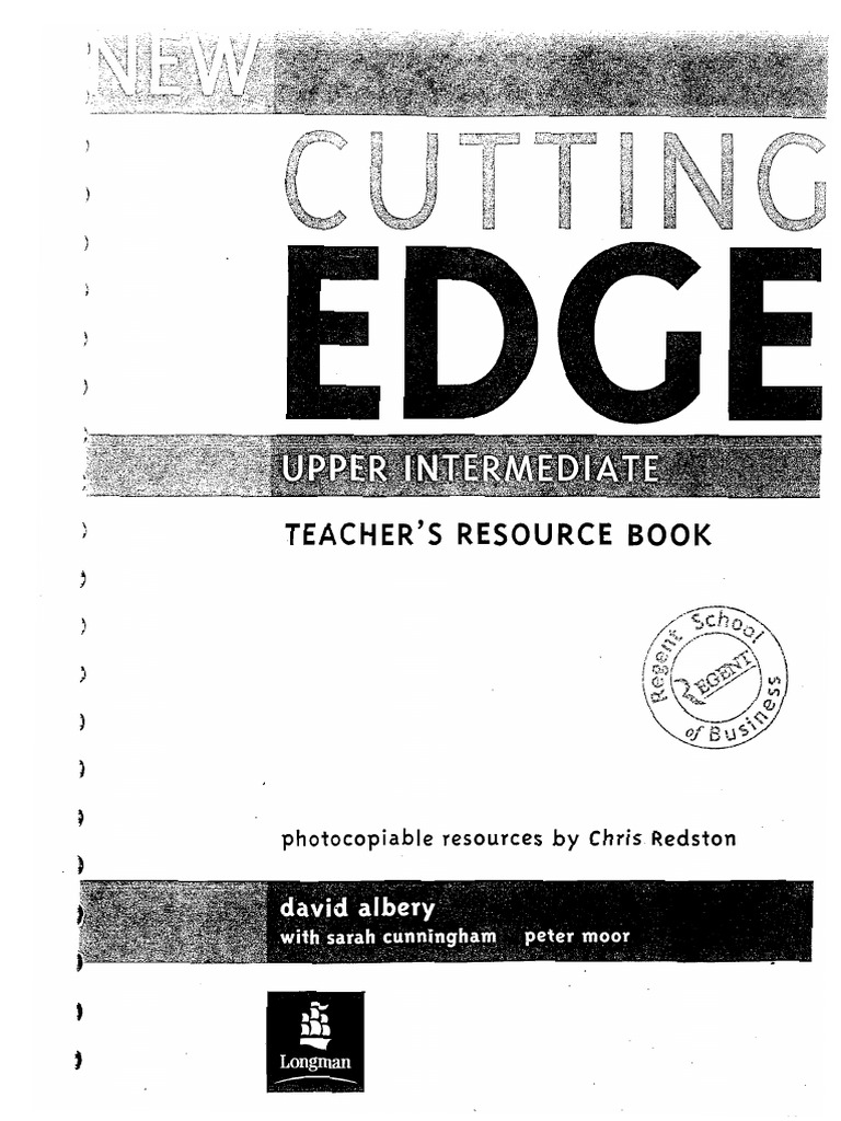 New Cutting Edge Upper Intermediate Teacher S Resource Book | PDF