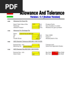 Allowances&TolerancesInch Metric ISO