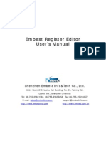 Embest Register Editor User's Manual: Shenzhen Embest Info&Tech Co., LTD
