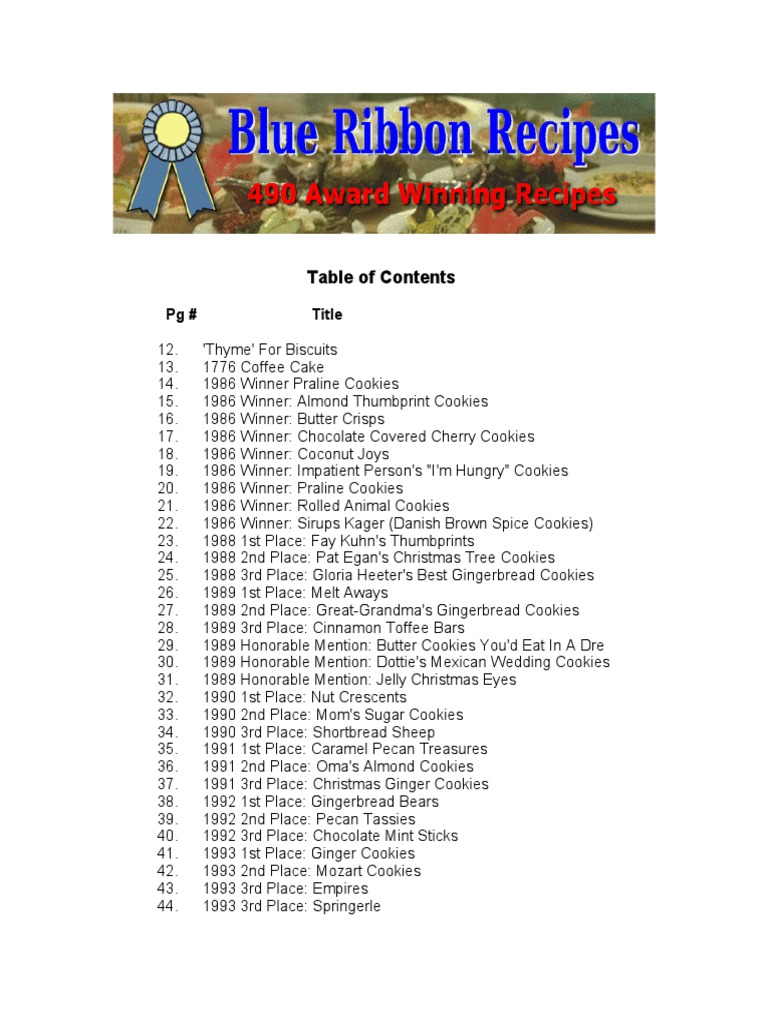 Blue Ribbon | PDF