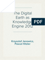 The Digital Earth as Knowledge Engine 2012