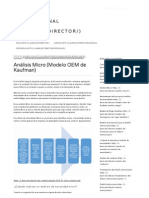 Diseño Instruccional - Análisis Micro (Modelo OEM de Kaufman) PDF