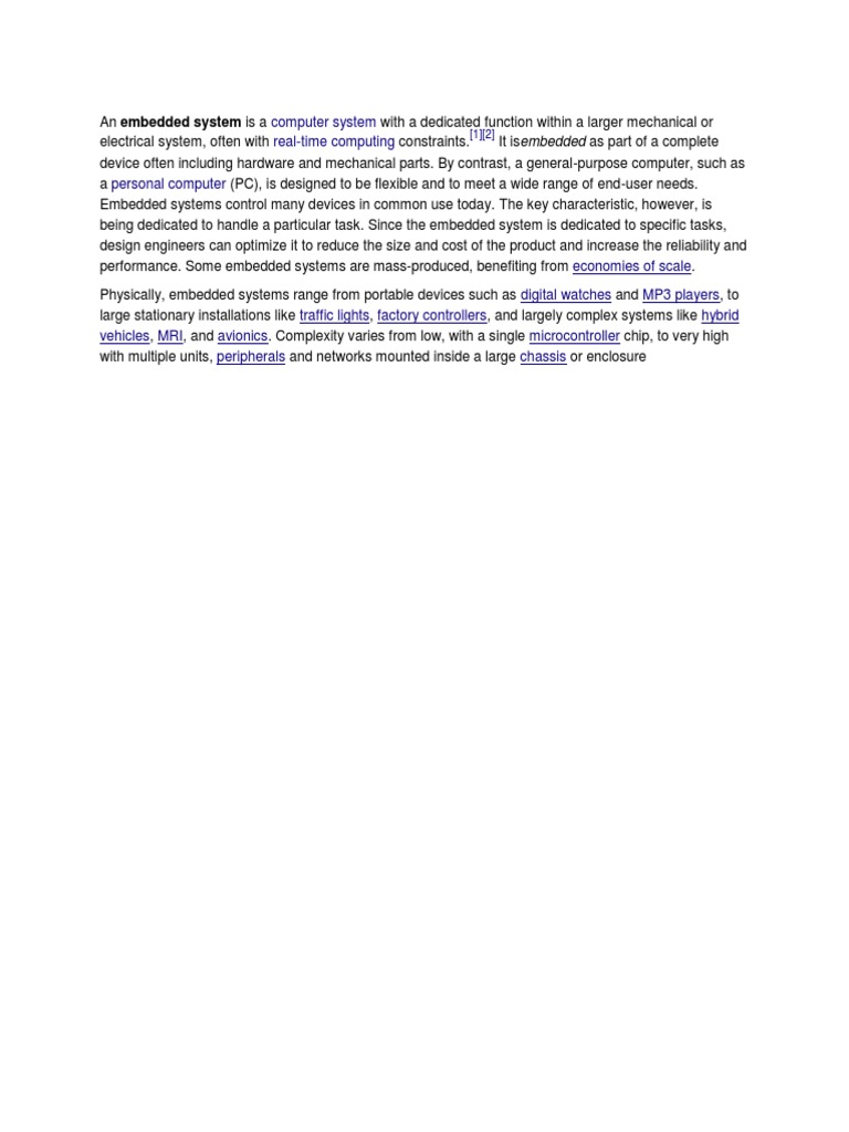 Computer System Real-Time Computing | PDF