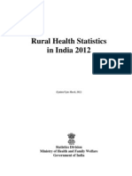 Rural Health Statistics 2012