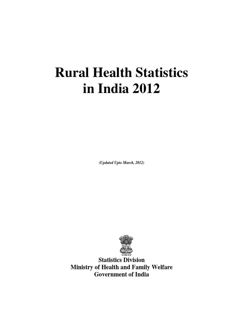 Rural Health Statistics 2012 PDF Service Industries Medicine