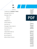 Laureate Day School Supply List