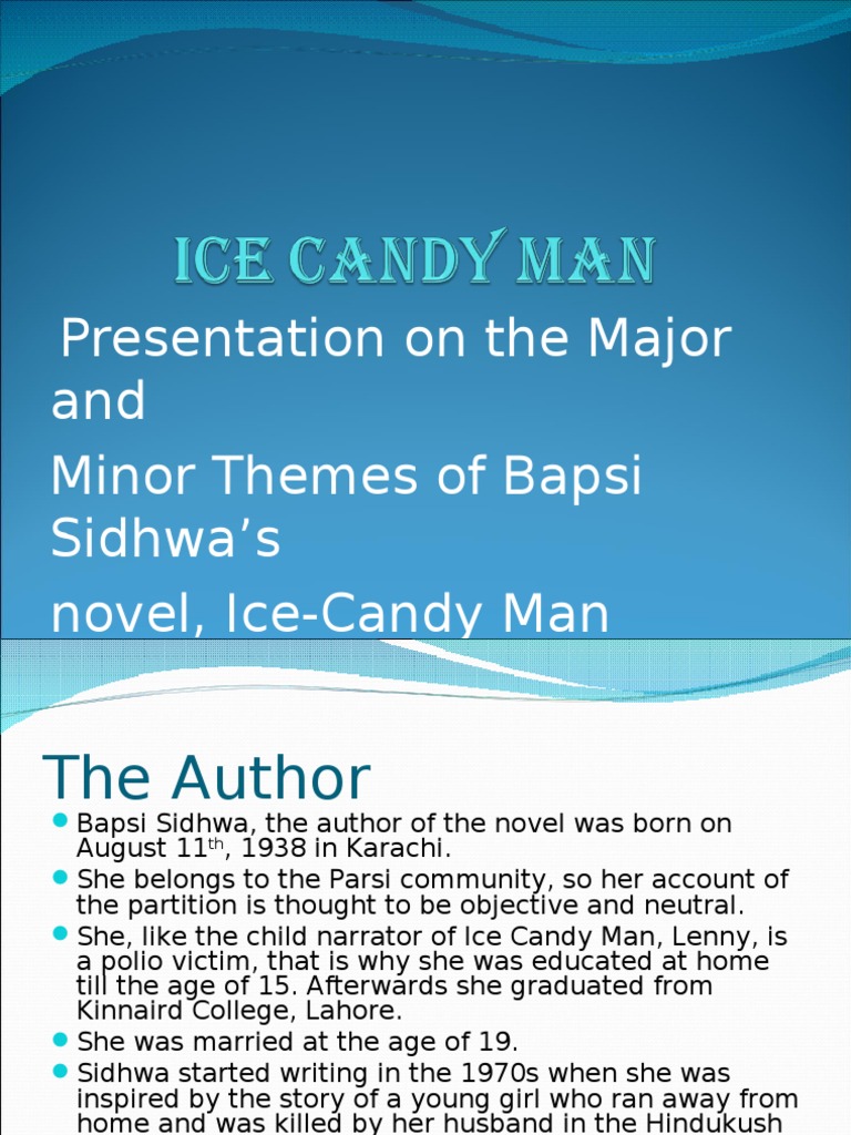 Ice Candy Man Presentation Partition Of India