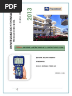 Informe de laboratorio fisica I n°2