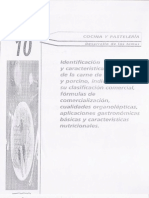 Tema 10 IDENTIFICACION Y CARACTERISTICAS DEL LA CARNE DE OVINO Y PORCINO PDF