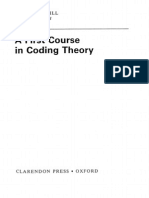A First Course in Coding Theory (1988) - Hill