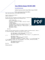 (VB - Net) Pembuatan Database SQLite Dengan VB - Net 2005 Script Koneksi