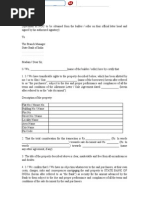 Builder NOC Format SBI