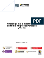 Modelo Integrado de Planeacion y Gestion