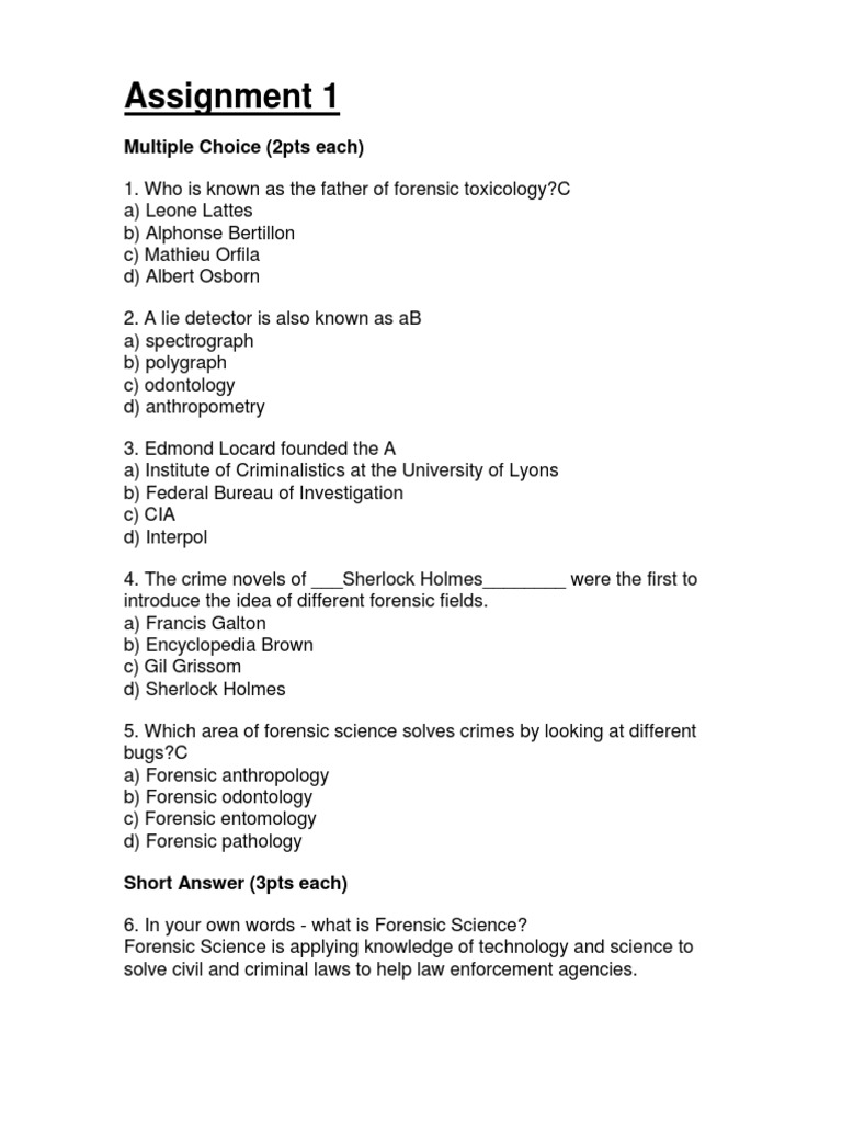 Forensic 1 | PDF | Forensic Science | Forensics