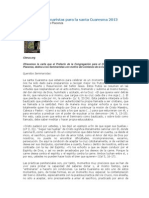 Carta A Los Seminaristas para La Santa Cuaresma 2013