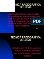 TÉCNICA RADIOGRÁFICA OCLUSAL