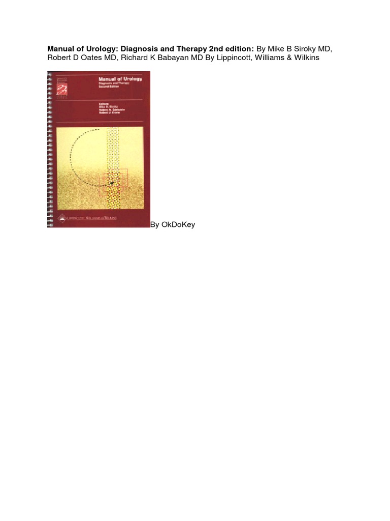 Manual of Urology - Diagnosis & Therapy (2nd Ed.) | PDF