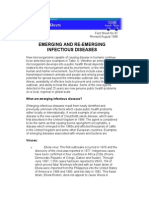 WHO Fact Sheet Emerging and Re Emerging Infectious Disease Agustus 1998