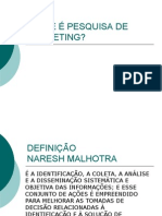 Pesquisa de Marketing Apresentao