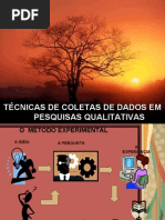 TÉCNICAS DE COLETAS DE DADOS