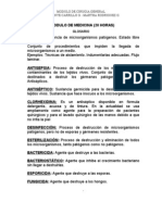 Glosario de Terminos y Contextualizacion Del Area Quirurgica - 2012