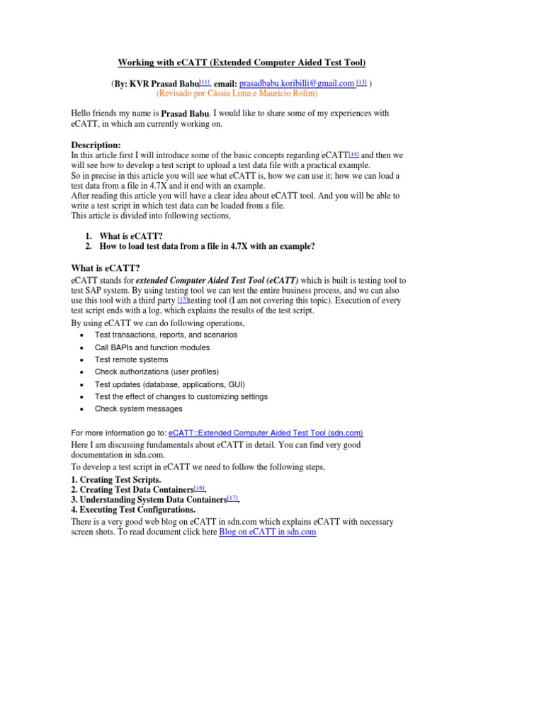 Extended Computer-Aided Test Tool – VVSRPO