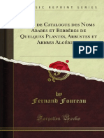 Essai de Catalogue Des Noms Arabes Et Berberes de Quelques Plantes 1200117439