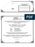 Contoh Undangan Tahlilan 40 Hari Meninggalnya