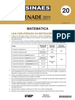 MATEMATICA enade 2011