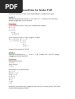 Persamaan Linear Dua Variabel 8 SMP