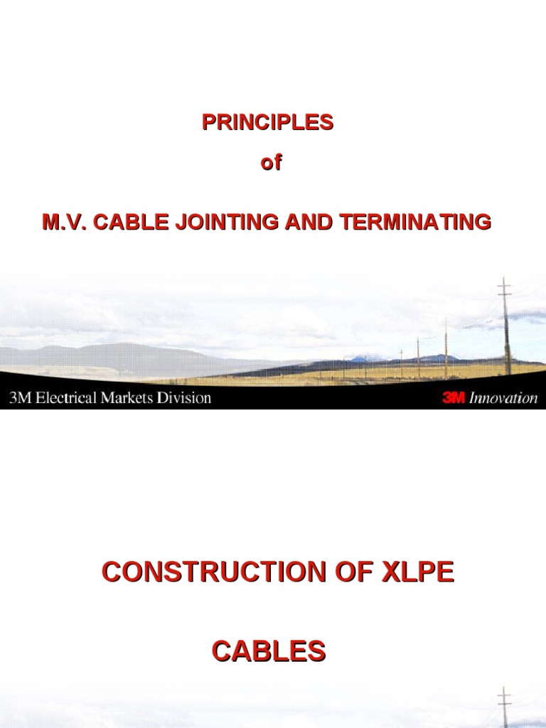 Mv Cable Jointing Termination Pdf Electrical Connector