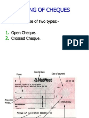 Crossed cheque