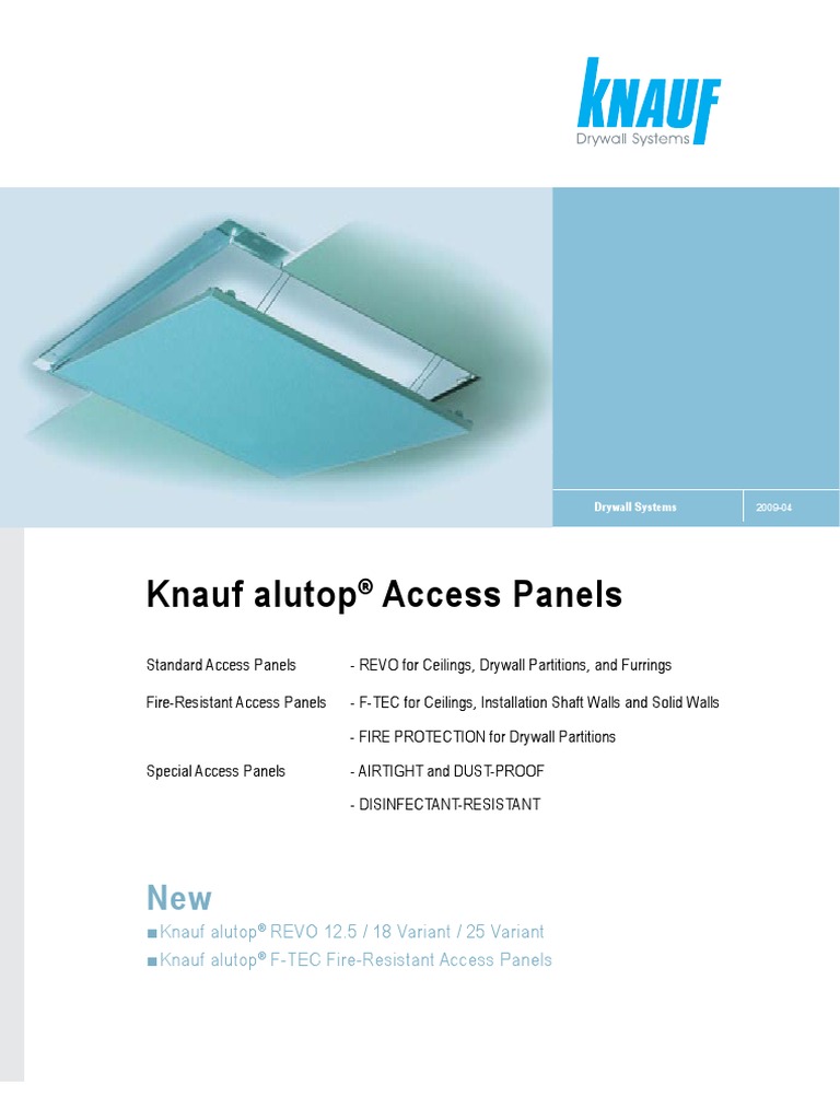 Knauf Alutop Technical Datasheet Wall Drywall
