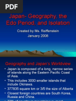 Japan - Geography and The Edo Period