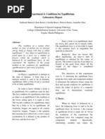 Download Experiment 4 Conditions for EquilibriumLaboratory Report by Nathaniel Soriano Baluyut SN202110222 doc pdf