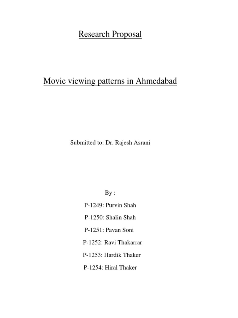 SAMPLE RESEARCH PROPOSAL PDF INDIA visual data 6