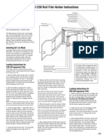 Calumet C2N Roll Film Holder Instructions: General Description