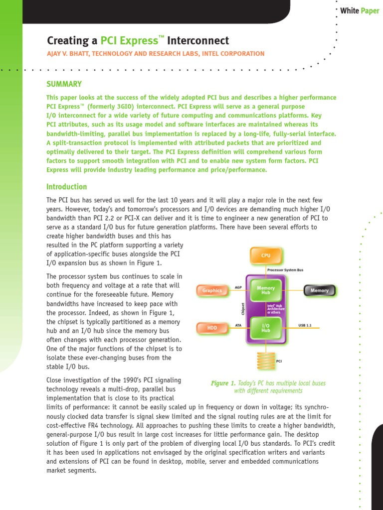 PCI Express White Paper | PDF