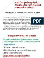Assessment of Design long period earthquake motions for high rise buildings 