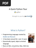 A Quick Python Tour