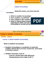 Module 6: Weather Forecasting Modules Lessons