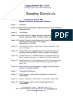 Tank Gauging Measurement Standards