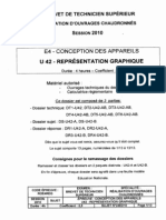 BTS ROC Representation Graphique Definition Tuyauterie 2010