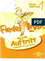 Fiedel Max Der Droße Autritt 1 Klavier